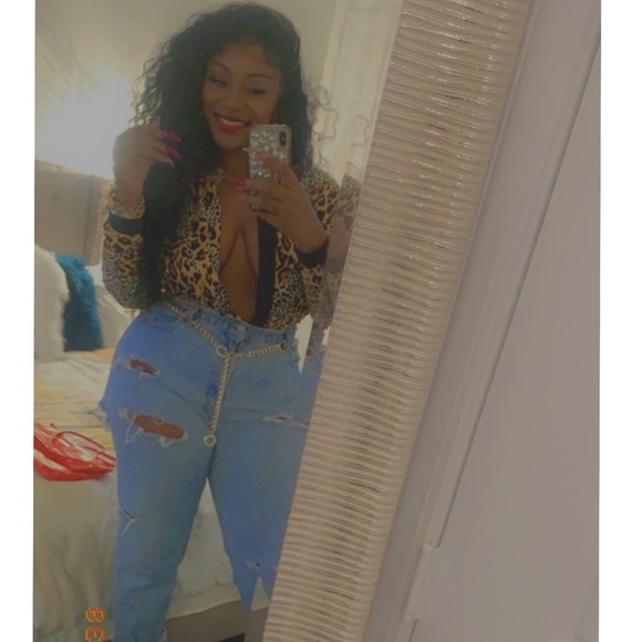 Vintage leopard print blouse - Picture 2 of 2